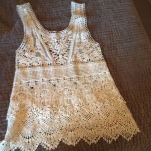 Beautiful lace tank top